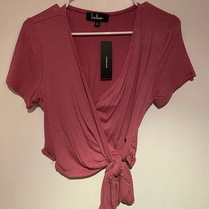 Lulus Wrap Crop Top size large